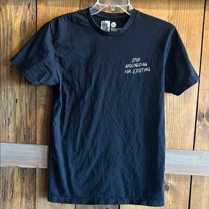Black Tee with Motivational Print